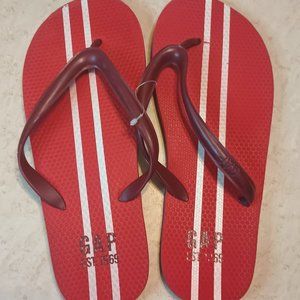 GAP Red Flip Flops Men's Size 11 Est. 1969